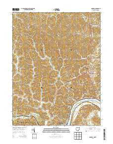 Pomeroy Ohio Historical topographic map, 1:24000 scale, 7.5 X 7.5 Minute, Year 2013