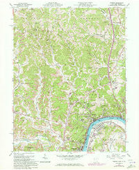 Pomeroy Ohio Historical topographic map, 1:24000 scale, 7.5 X 7.5 Minute, Year 1960