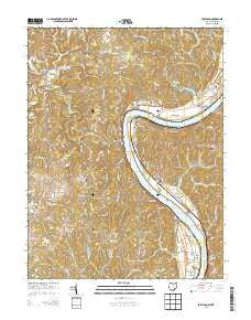 Portland Ohio Historical topographic map, 1:24000 scale, 7.5 X 7.5 Minute, Year 2013