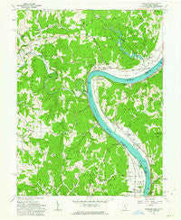 Portland Ohio Historical topographic map, 1:24000 scale, 7.5 X 7.5 Minute, Year 1960