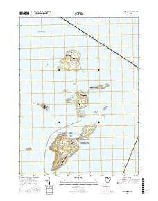 Put-in-Bay Ohio Current topographic map, 1:24000 scale, 7.5 X 7.5 Minute, Year 2016