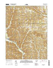 Rarden Ohio Current topographic map, 1:24000 scale, 7.5 X 7.5 Minute, Year 2016