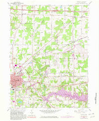 Ravenna Ohio Historical topographic map, 1:24000 scale, 7.5 X 7.5 Minute, Year 1960