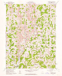 Reinersville Ohio Historical topographic map, 1:24000 scale, 7.5 X 7.5 Minute, Year 1961