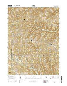 Richmond Ohio Current topographic map, 1:24000 scale, 7.5 X 7.5 Minute, Year 2016