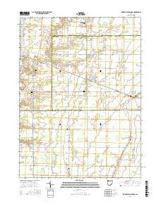Ridgeville Corners Ohio Current topographic map, 1:24000 scale, 7.5 X 7.5 Minute, Year 2016
