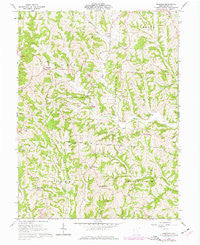 Ringgold Ohio Historical topographic map, 1:24000 scale, 7.5 X 7.5 Minute, Year 1961
