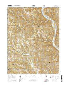 Rokeby Lock Ohio Current topographic map, 1:24000 scale, 7.5 X 7.5 Minute, Year 2016