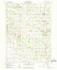 Rossburg Ohio Historical topographic map, 1:24000 scale, 7.5 X 7.5 Minute, Year 1961