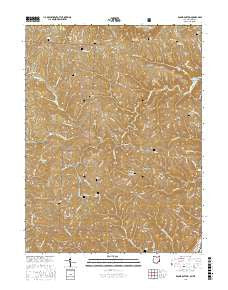 Round Bottom Ohio Current topographic map, 1:24000 scale, 7.5 X 7.5 Minute, Year 2016