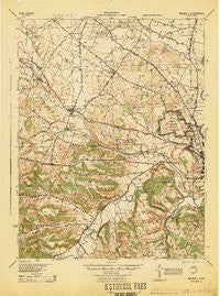 Roxabell Ohio Historical topographic map, 1:62500 scale, 15 X 15 Minute, Year 1944