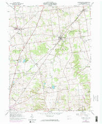 Rushsylvania Ohio Historical topographic map, 1:24000 scale, 7.5 X 7.5 Minute, Year 1961