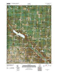 Saint Paris Ohio Historical topographic map, 1:24000 scale, 7.5 X 7.5 Minute, Year 2010