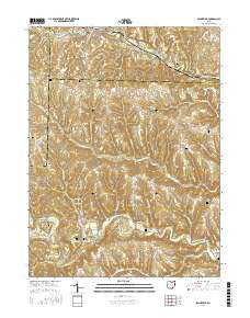 Salineville Ohio Current topographic map, 1:24000 scale, 7.5 X 7.5 Minute, Year 2016