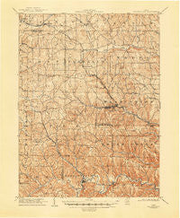 Salineville Ohio Historical topographic map, 1:62500 scale, 15 X 15 Minute, Year 1905