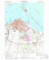 Sandusky Ohio Historical topographic map, 1:24000 scale, 7.5 X 7.5 Minute, Year 1969