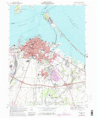 Sandusky Ohio Historical topographic map, 1:24000 scale, 7.5 X 7.5 Minute, Year 1969