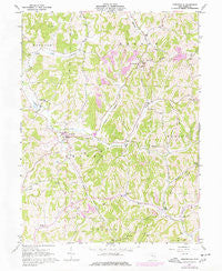 Sarahsville Ohio Historical topographic map, 1:24000 scale, 7.5 X 7.5 Minute, Year 1961