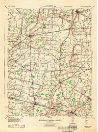 Sardinia Ohio Historical topographic map, 1:62500 scale, 15 X 15 Minute, Year 1944