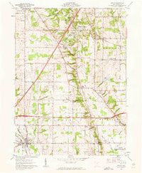 Seville Ohio Historical topographic map, 1:24000 scale, 7.5 X 7.5 Minute, Year 1961