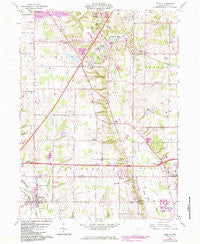 Seville Ohio Historical topographic map, 1:24000 scale, 7.5 X 7.5 Minute, Year 1961