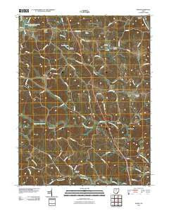 Shade Ohio Historical topographic map, 1:24000 scale, 7.5 X 7.5 Minute, Year 2010