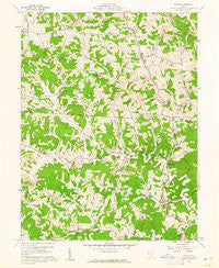 Shade Ohio Historical topographic map, 1:24000 scale, 7.5 X 7.5 Minute, Year 1960
