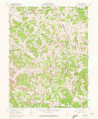 Shade Ohio Historical topographic map, 1:24000 scale, 7.5 X 7.5 Minute, Year 1960