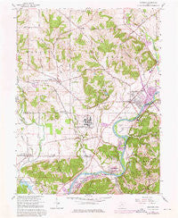 Shandon Ohio Historical topographic map, 1:24000 scale, 7.5 X 7.5 Minute, Year 1965