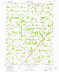 Shauck Ohio Historical topographic map, 1:24000 scale, 7.5 X 7.5 Minute, Year 1961