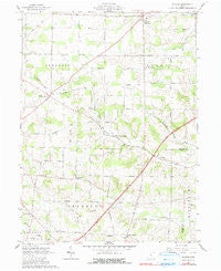 Shauck Ohio Historical topographic map, 1:24000 scale, 7.5 X 7.5 Minute, Year 1961