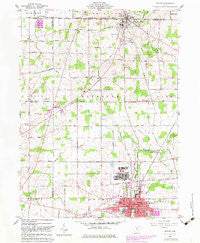 Shelby Ohio Historical topographic map, 1:24000 scale, 7.5 X 7.5 Minute, Year 1960