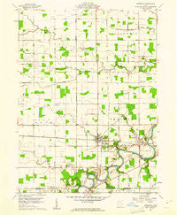 Sherwood Ohio Historical topographic map, 1:24000 scale, 7.5 X 7.5 Minute, Year 1960