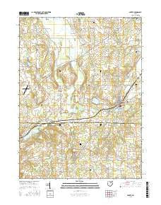 Shreve Ohio Current topographic map, 1:24000 scale, 7.5 X 7.5 Minute, Year 2016