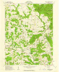 Sinking Spring Ohio Historical topographic map, 1:24000 scale, 7.5 X 7.5 Minute, Year 1961
