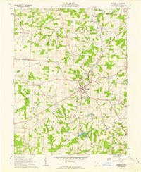 Somerset Ohio Historical topographic map, 1:24000 scale, 7.5 X 7.5 Minute, Year 1961