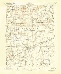 South Charleston Ohio Historical topographic map, 1:62500 scale, 15 X 15 Minute, Year 1907