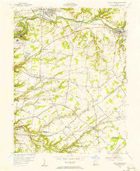 South Lebanon Ohio Historical topographic map, 1:24000 scale, 7.5 X 7.5 Minute, Year 1955