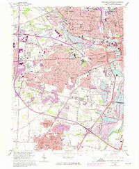 Southwest Columbus Ohio Historical topographic map, 1:24000 scale, 7.5 X 7.5 Minute, Year 1965
