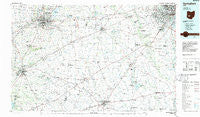 Springfield Ohio Historical topographic map, 1:100000 scale, 30 X 60 Minute, Year 1986