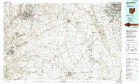 Springfield Ohio Historical topographic map, 1:100000 scale, 30 X 60 Minute, Year 1986