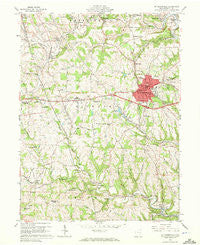 St. Clairsville Ohio Historical topographic map, 1:24000 scale, 7.5 X 7.5 Minute, Year 1960