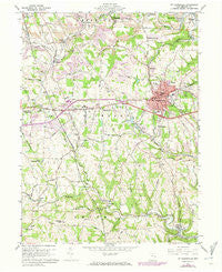 St. Clairsville Ohio Historical topographic map, 1:24000 scale, 7.5 X 7.5 Minute, Year 1960