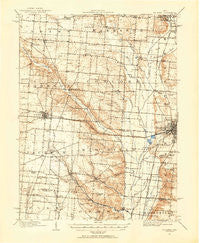 St. Paris Ohio Historical topographic map, 1:62500 scale, 15 X 15 Minute, Year 1914