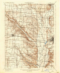 St. Paris Ohio Historical topographic map, 1:62500 scale, 15 X 15 Minute, Year 1916