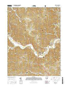 Stewart Ohio Current topographic map, 1:24000 scale, 7.5 X 7.5 Minute, Year 2016
