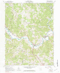 Stewart Ohio Historical topographic map, 1:24000 scale, 7.5 X 7.5 Minute, Year 1961