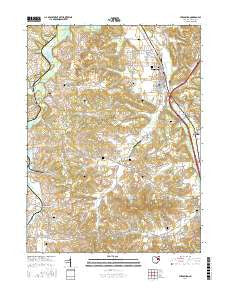 Strasburg Ohio Current topographic map, 1:24000 scale, 7.5 X 7.5 Minute, Year 2016