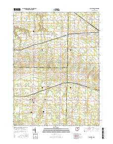 Sullivan Ohio Current topographic map, 1:24000 scale, 7.5 X 7.5 Minute, Year 2016