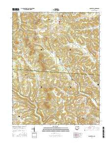 Summithill Ohio Current topographic map, 1:24000 scale, 7.5 X 7.5 Minute, Year 2016